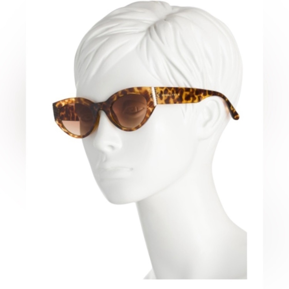 KENDALL + KYLIE Amber Demi Cat Eye Frame Alexandra Designer Sunglasses w/Pouch